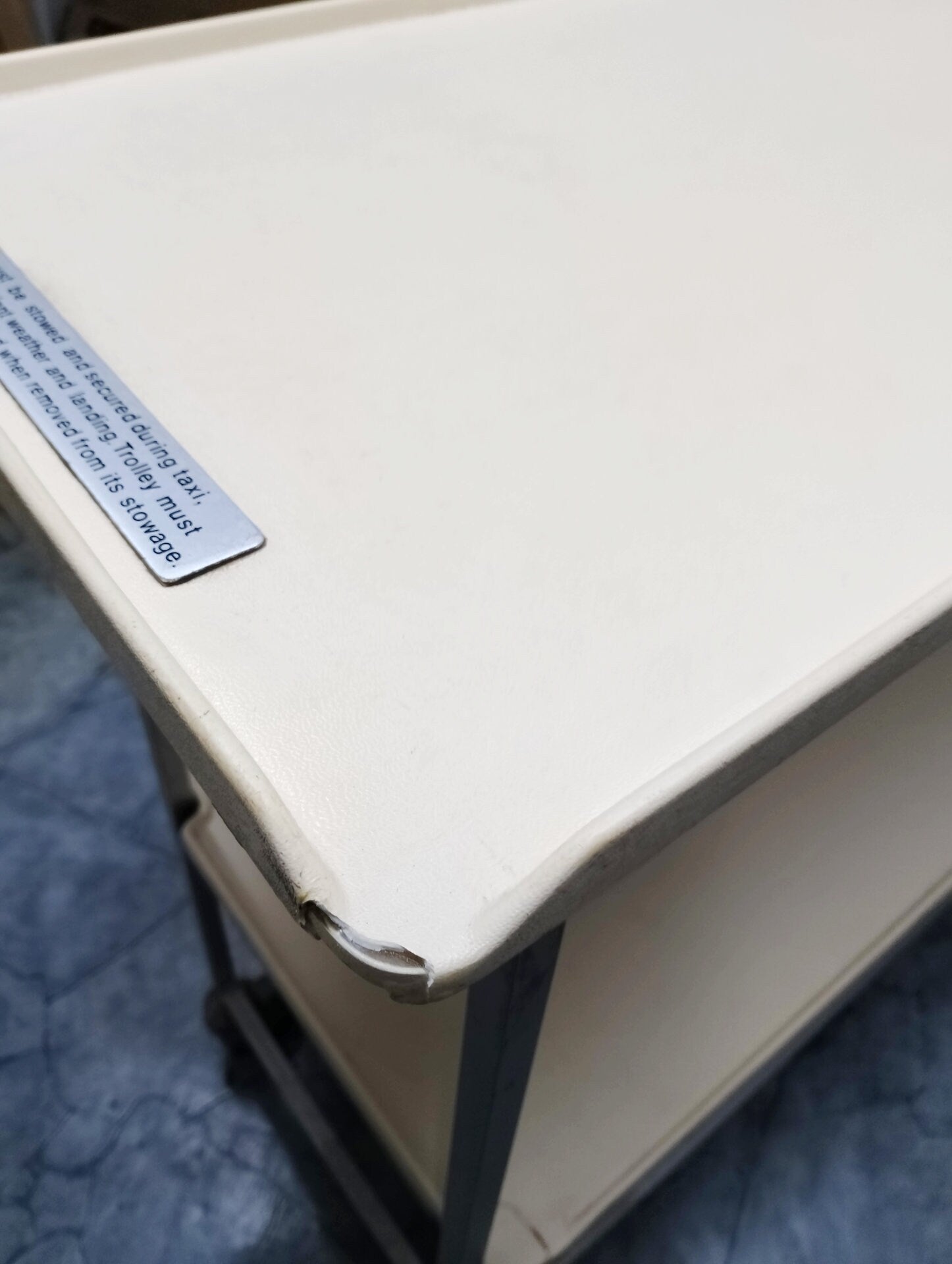 British Airways Boeing 747 G-CIVK First Class Folding Service Trolley | Driessen | Vintage Aircraft Galley Cart