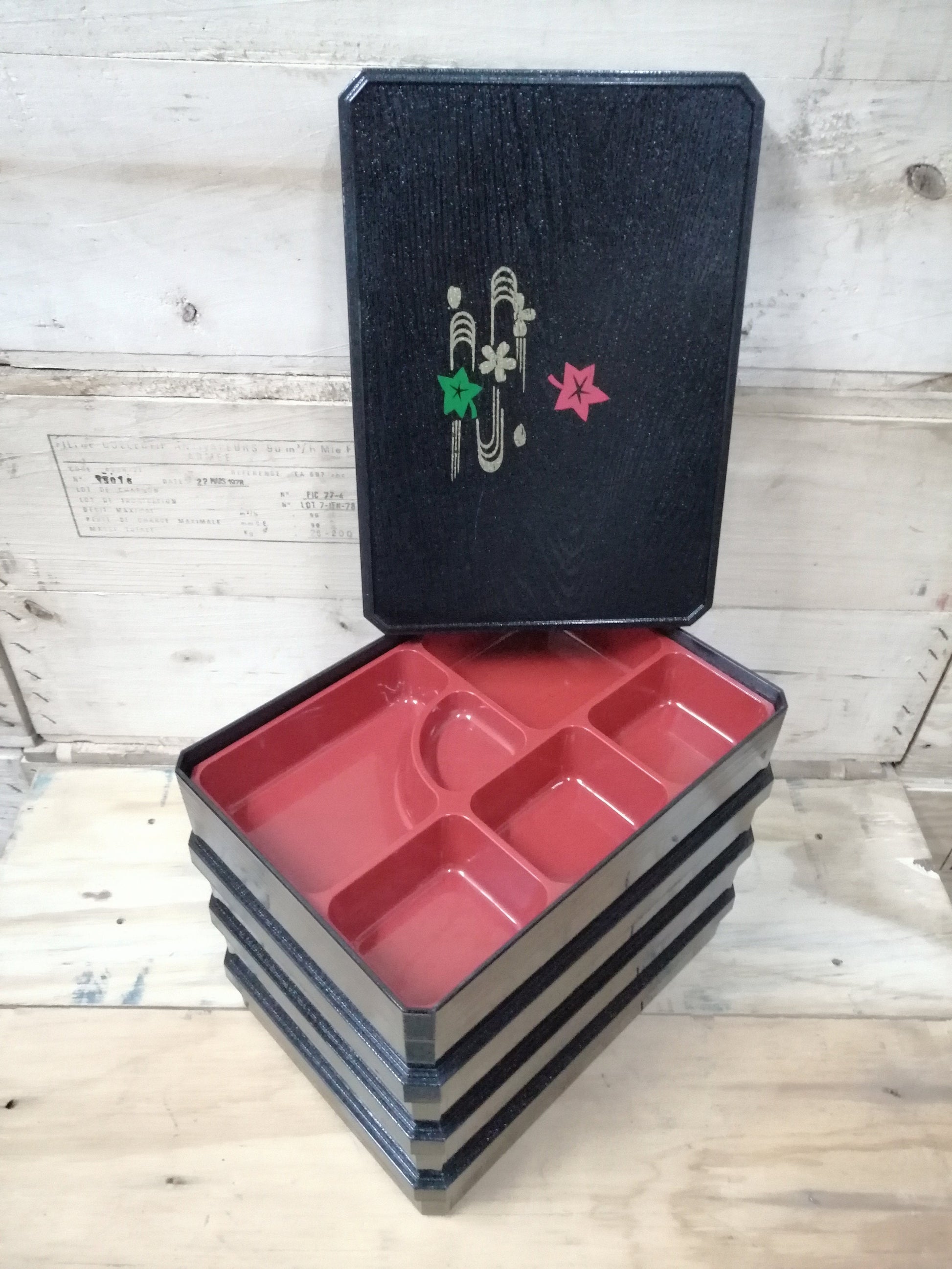 4 x Airline NEW Bento Box Airplane Food Service Box Sushi Box Asian Style PLL LOT