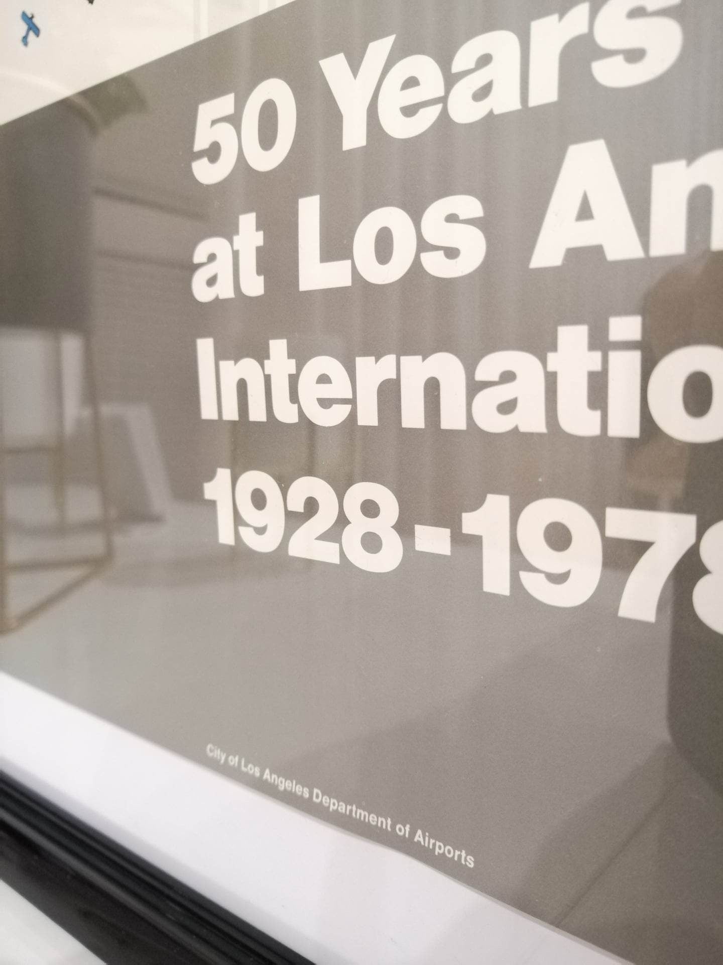 Original Vintage Poster 50 Years at LAX Los Angeles Airport 1928 - 1978 Aviation Wall Decor Aviation Gift