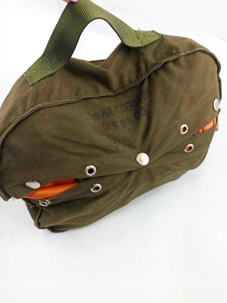 Original Fighter Jet Pilot Life Jacket - Military Vintage Life Vest of Polish Air Force - Used in MIG-29, SU-22, TS-11 Iskra