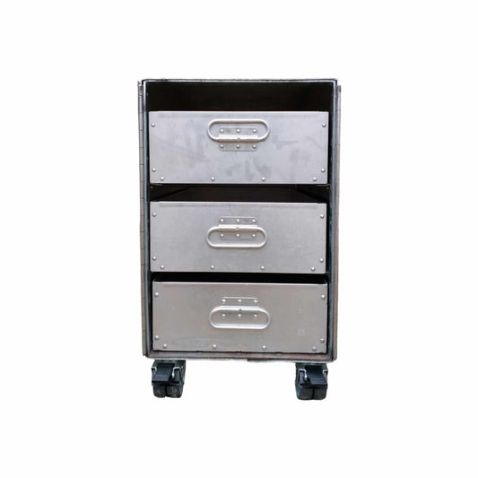 Aircraft Cabinet, Smith & Austin Airline Novair Galley Storage Container as a Nightstand, Side Table, Industrial Storage Cabinet