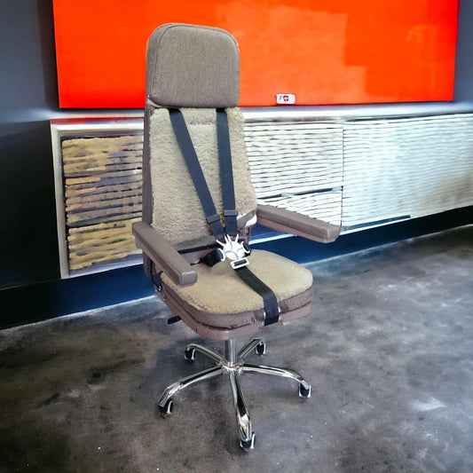 Boeing 757 Aircraft Cockpit Observer Seat | Office Desk Chair | Upcycled Aviation Furnitures