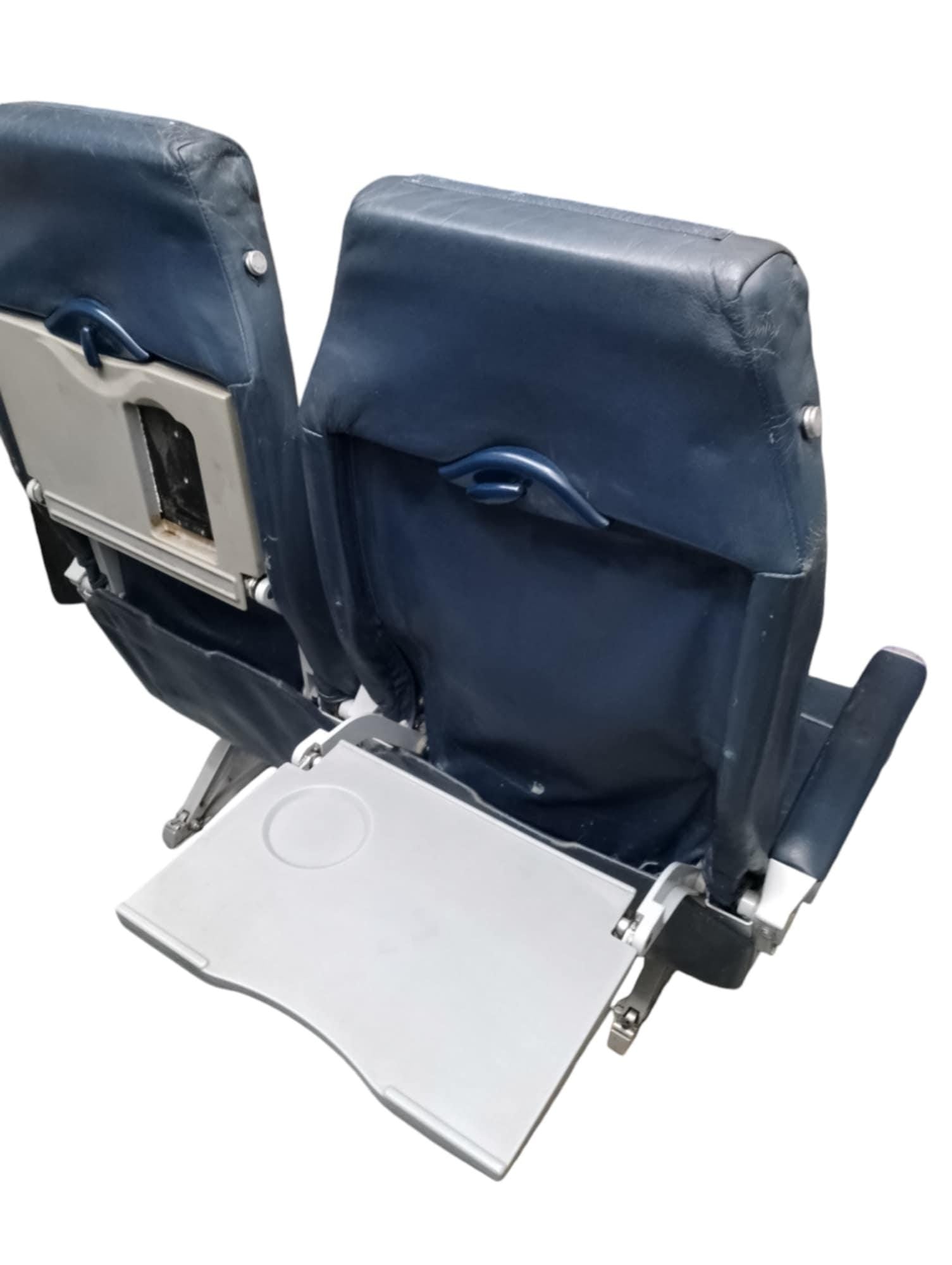 Vintage Bombardier Dash-8 Double Aircraft Seats – Aviation Furniture