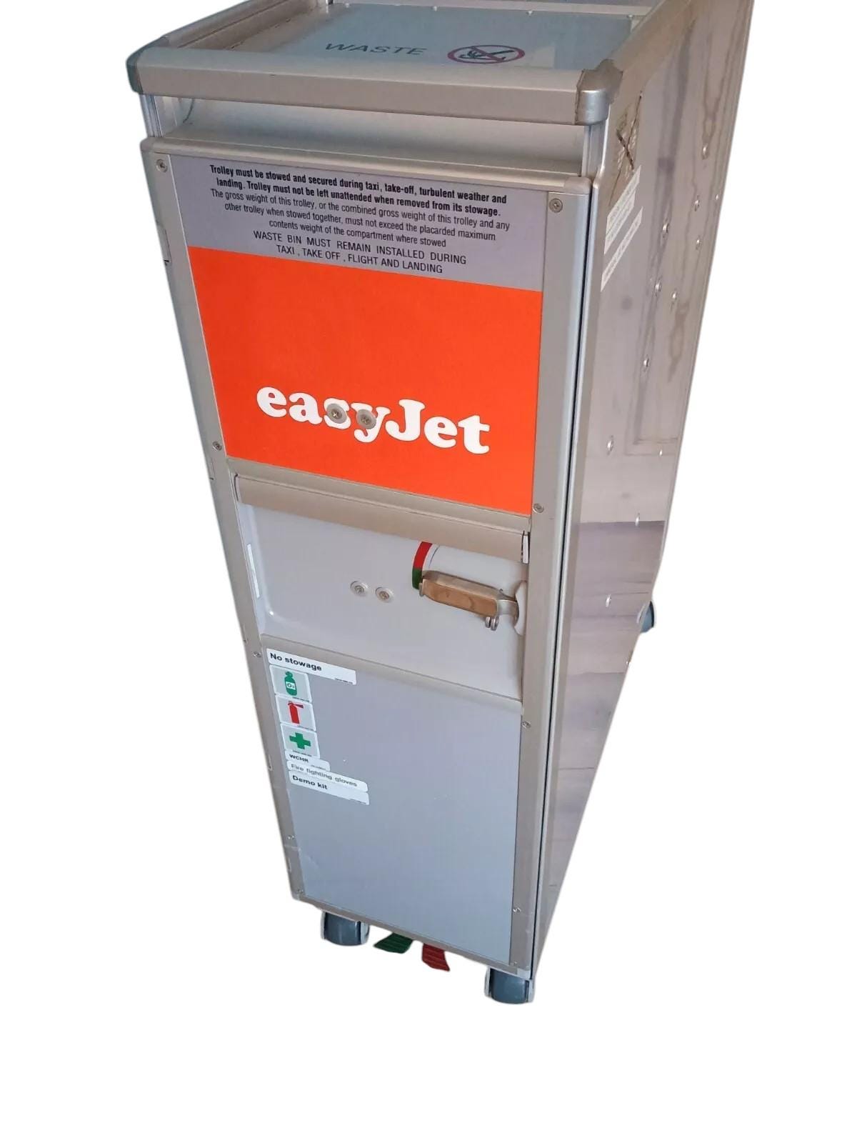 EasyJet Aircraft Trolley Airline Cart Bar Cabinet Airbus Fuselage Shelves Zodiac Aerospace