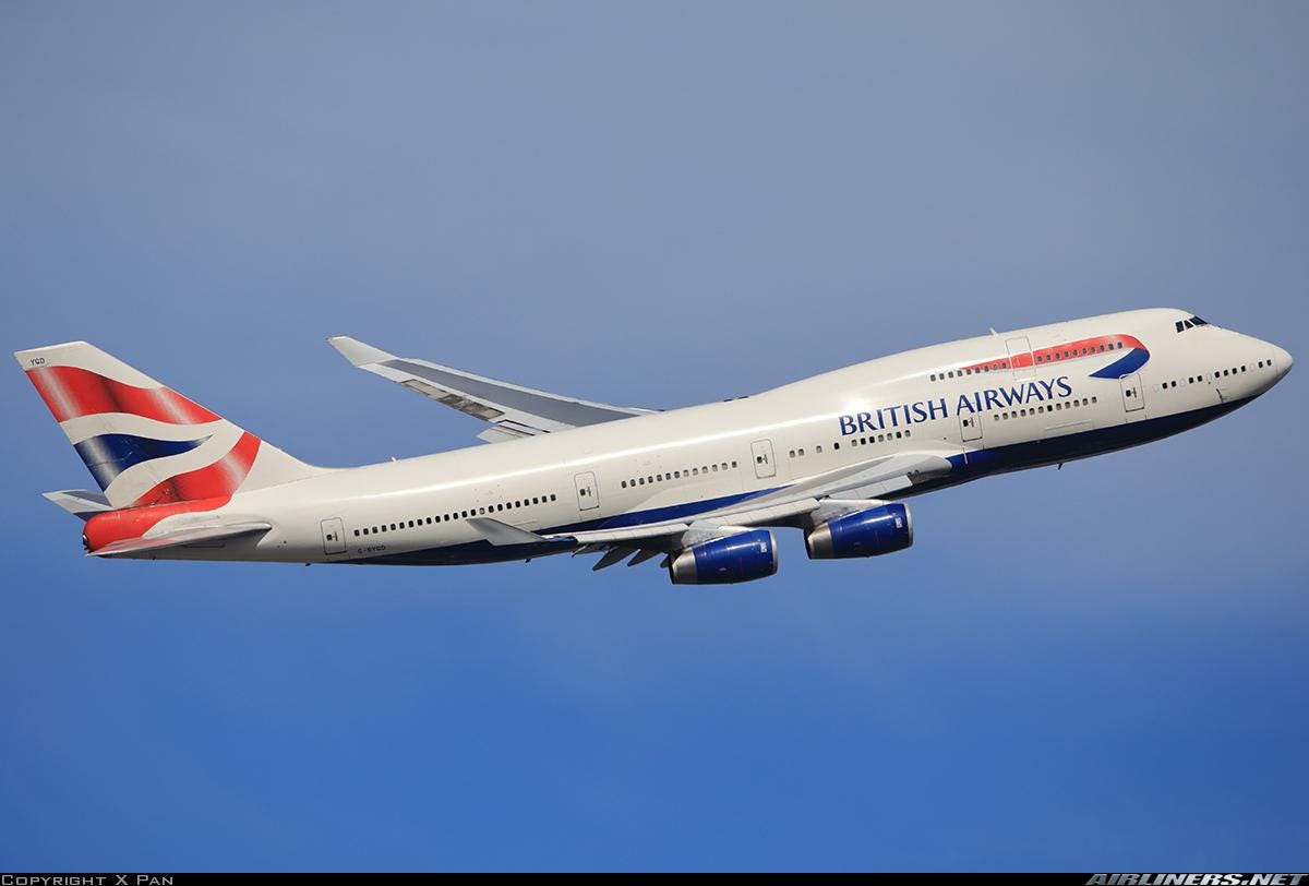 Boeing 747 British Airways Wall Key Holder Made of Aircraft Original Fuselage Skin and Seatbelts