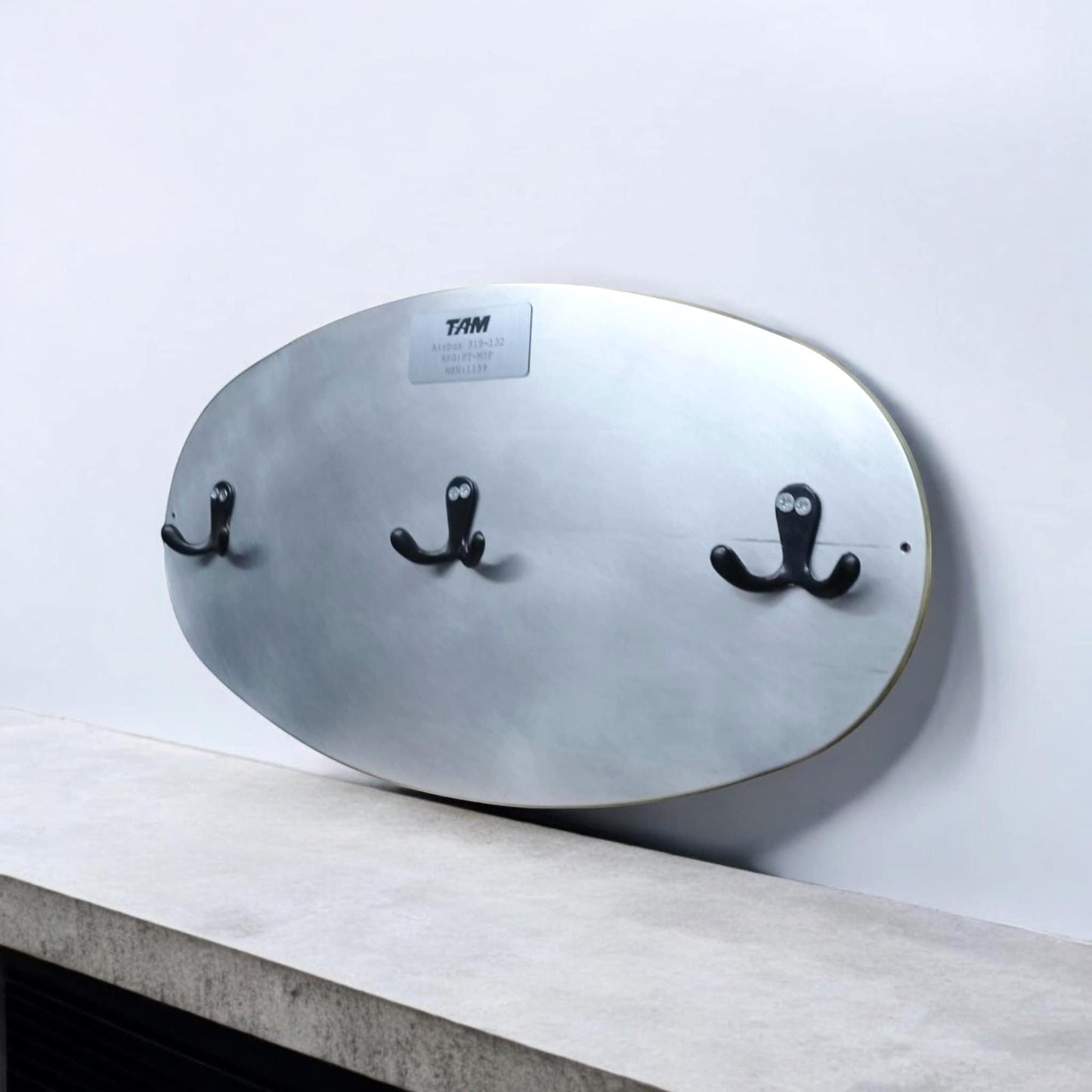 Airbus A319 Fuel Panel Coat Rack TAM Airlines Aircraft Part Aviation Decor Wall Hanger Industrial Upcycled Plane Interior