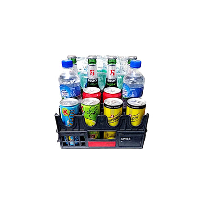 Swiss Airlines Beverage Crate Box for Bottles Cans Glass