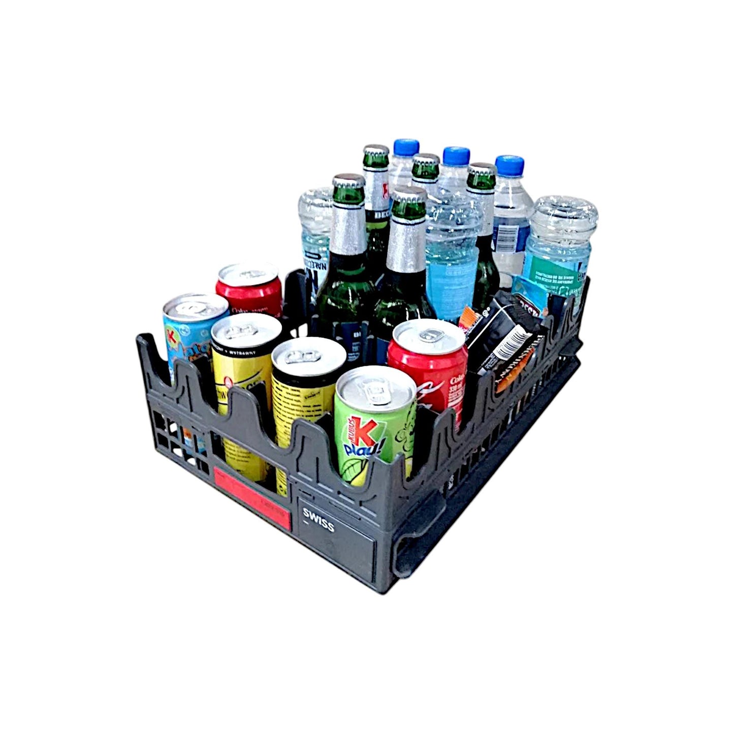 Swiss Airlines Beverage Crate Box for Bottles Cans Glass