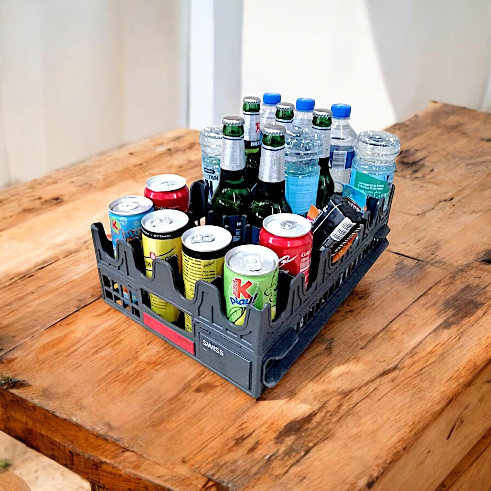Swiss Airlines Beverage Crate Box for Bottles Cans Glass