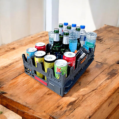 Swiss Airlines Beverage Crate Box for Bottles Cans Glass