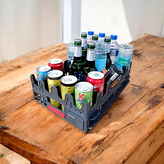 Swiss Airlines Beverage Crate Box for Bottles Cans Glass