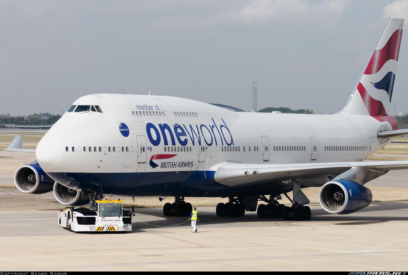 Boeing 747 British Airways Aircraft Fuselage Clock