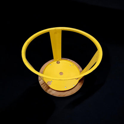 Aviation Table Made of Airport Yellow Lamp Base 1970 CCCP