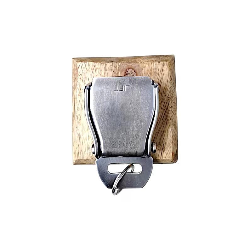 Boeing 747 Virgin Atlantic Seatbelt Buckle Key Hanger Aircraft Key Holder