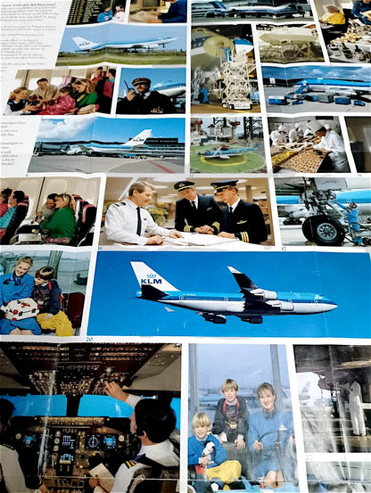 KLM Vintage Large Poster Photos and Descriptions from KLM Airline Life