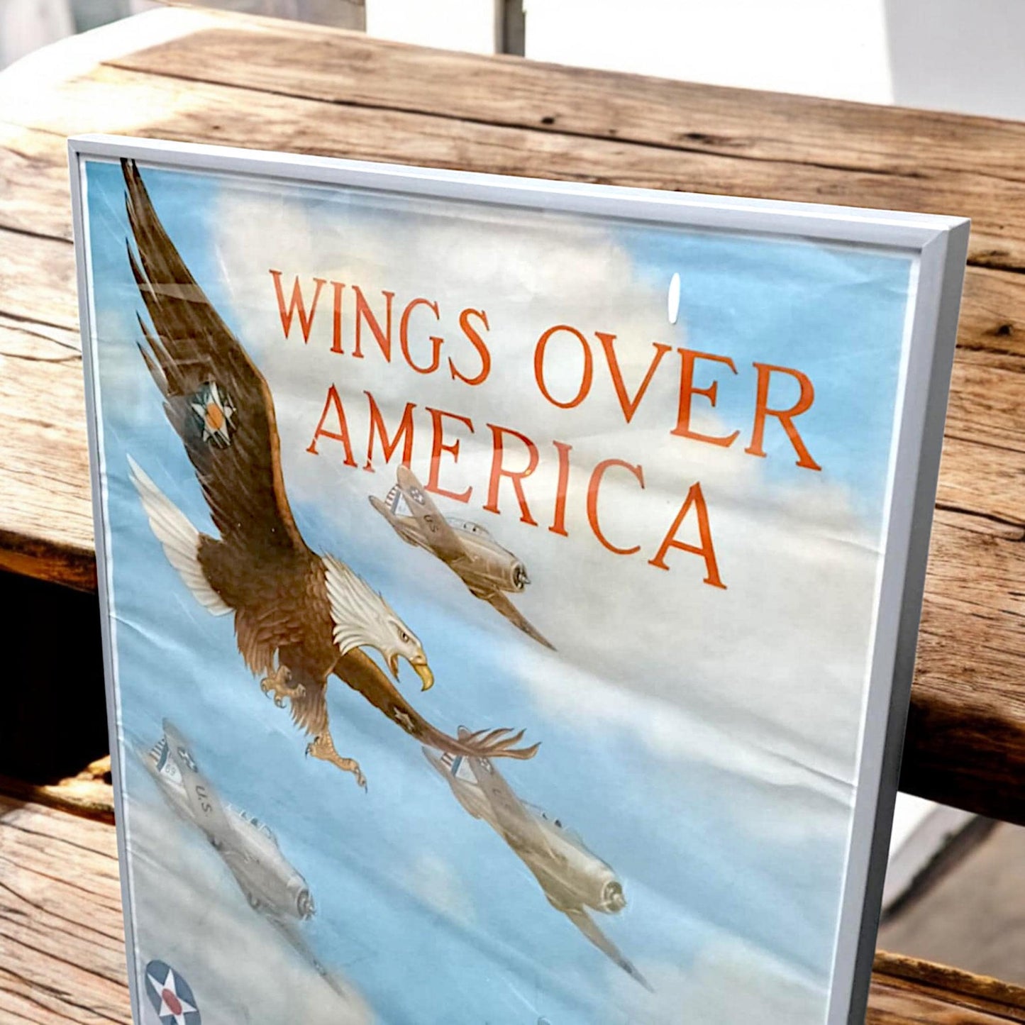 Poster Wings Over America | Air Corps U.S. Army | Imperial War Museum Official Reproduction by Robert Stockwell Ltd