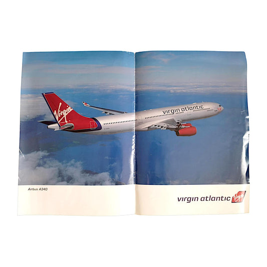 Virgin Atlantic Airbus A340 G-VHOL Jetstreamer Vintage Poster