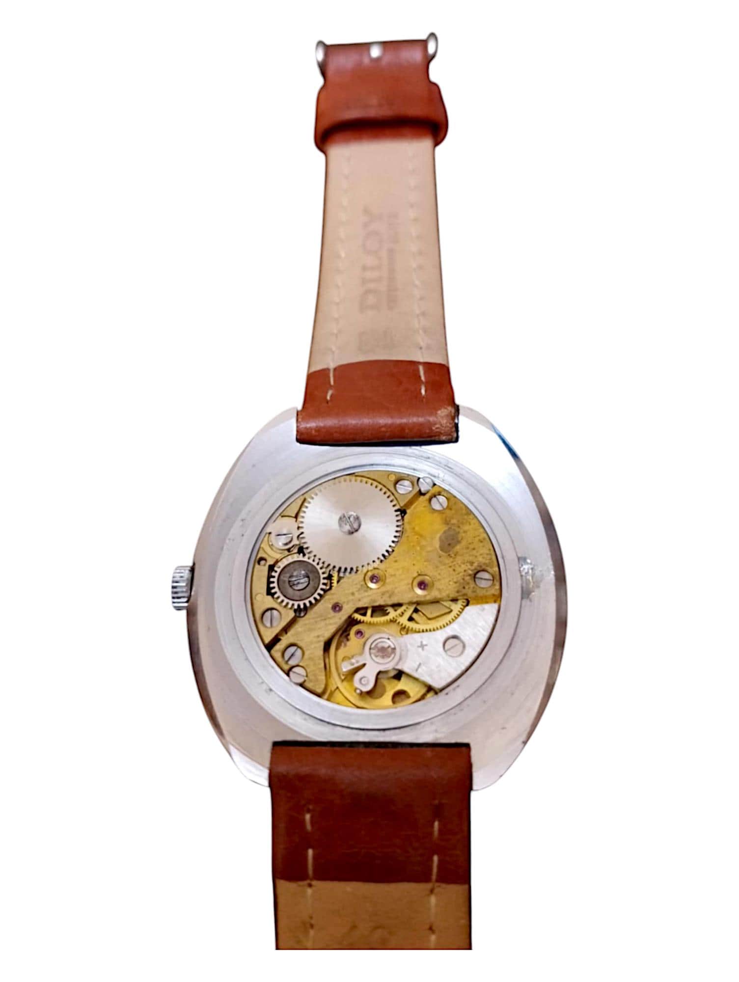 Vintage Soviet Raketa Mechanical Watch – USA & USSR Flags, Cold War Era, 1980s