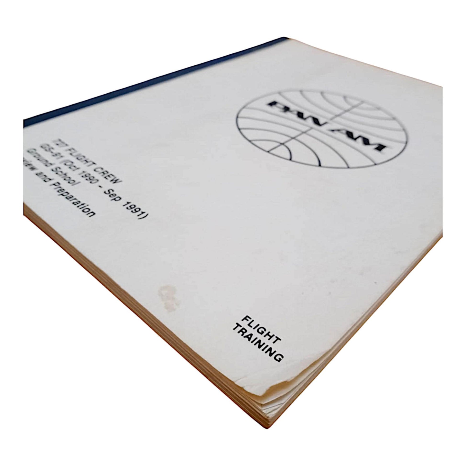 Rare Pan Am Boeing 727 Flight Crew Training Manual (1990-1991) Authentic Aviation Collectible