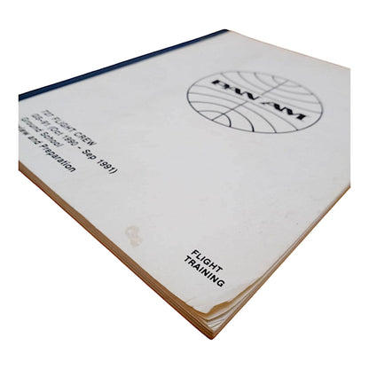 Rare Pan Am Boeing 727 Flight Crew Training Manual (1990-1991) Authentic Aviation Collectible