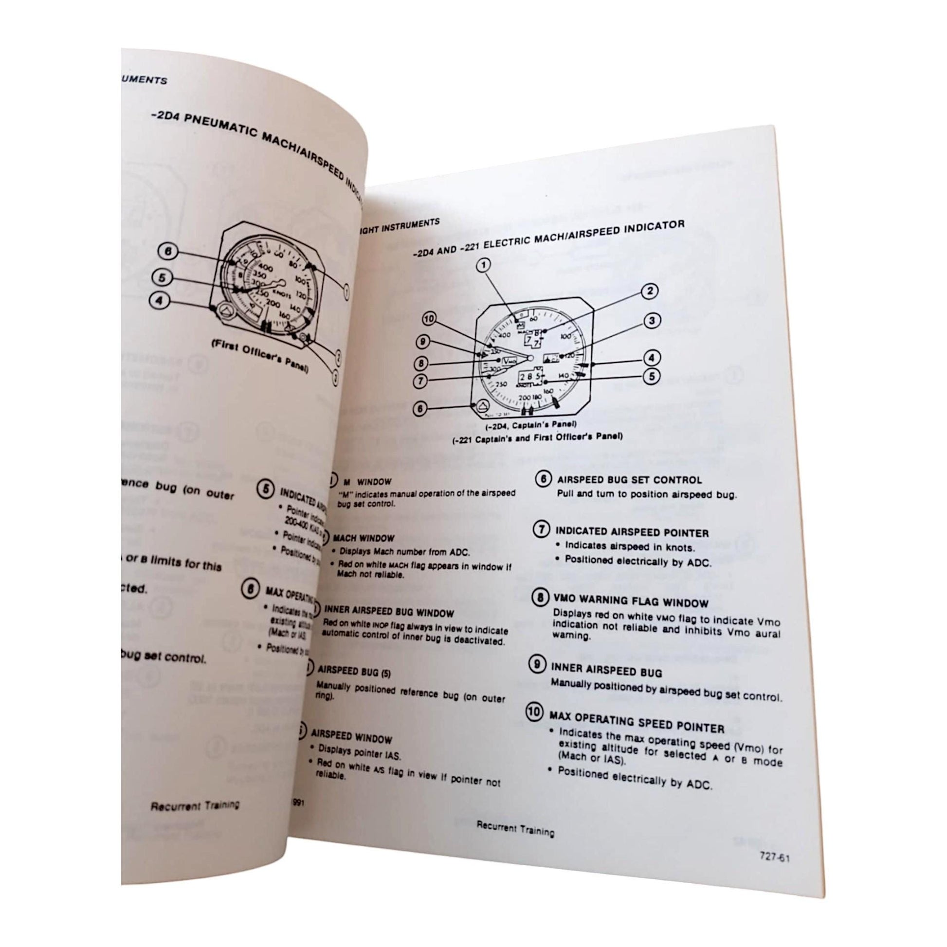 Rare Pan Am Boeing 727 Flight Crew Training Manual (1990-1991) Authentic Aviation Collectible