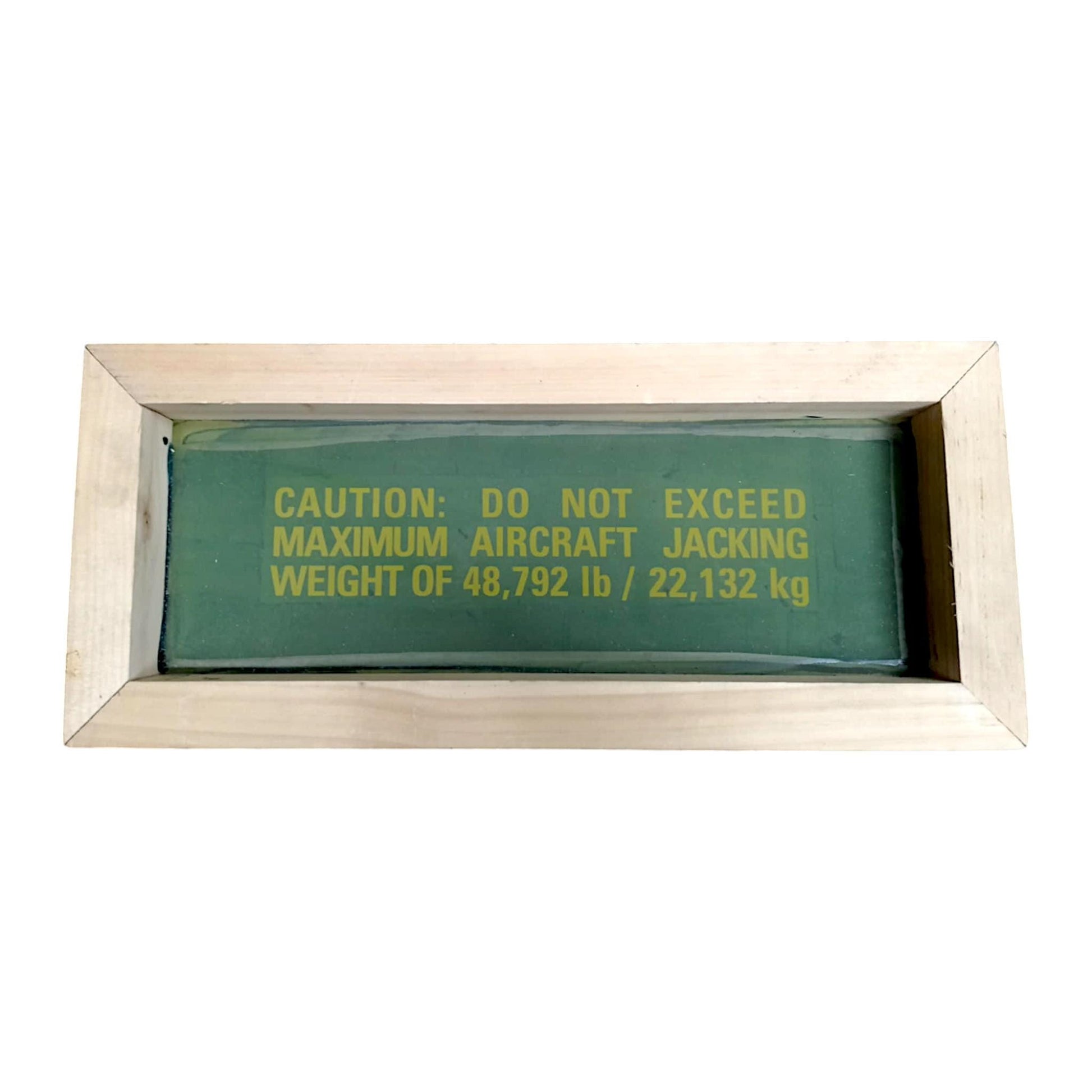 Authentic Aircraft Stencil Screen Maximum Jacking Weight Embraer ERJ 145 Aviation Decor Sign