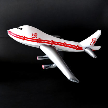 Boeing 747 TWA Vintage Inflatable Plane Toy Model 1970 New Old Stock Dan Brechner & Co