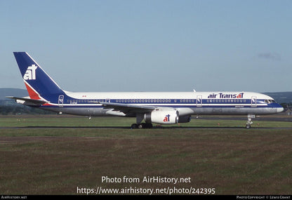 Boeing 757 Authentic EXIT Sign - Air Transat | Ryan International | Jet2 (G-LSAC) Aviation Aircraft Lamp Sign Vintage Decor