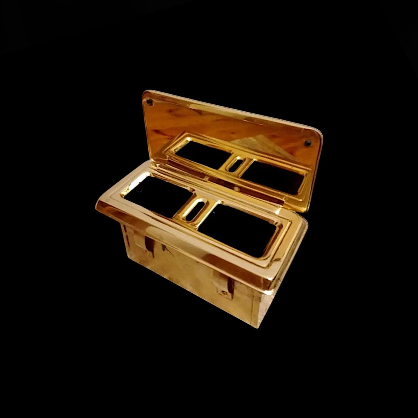 Lockheed L1011 Tristar HZ-AB1 Gold Plated Ashtray Jordanian Gvmt Saudi Prince