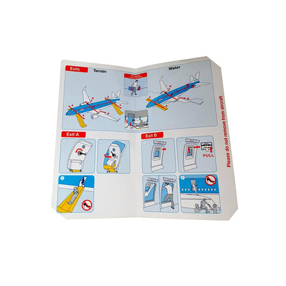 KLM Boeing 737 Original Airline Safety Card 2008