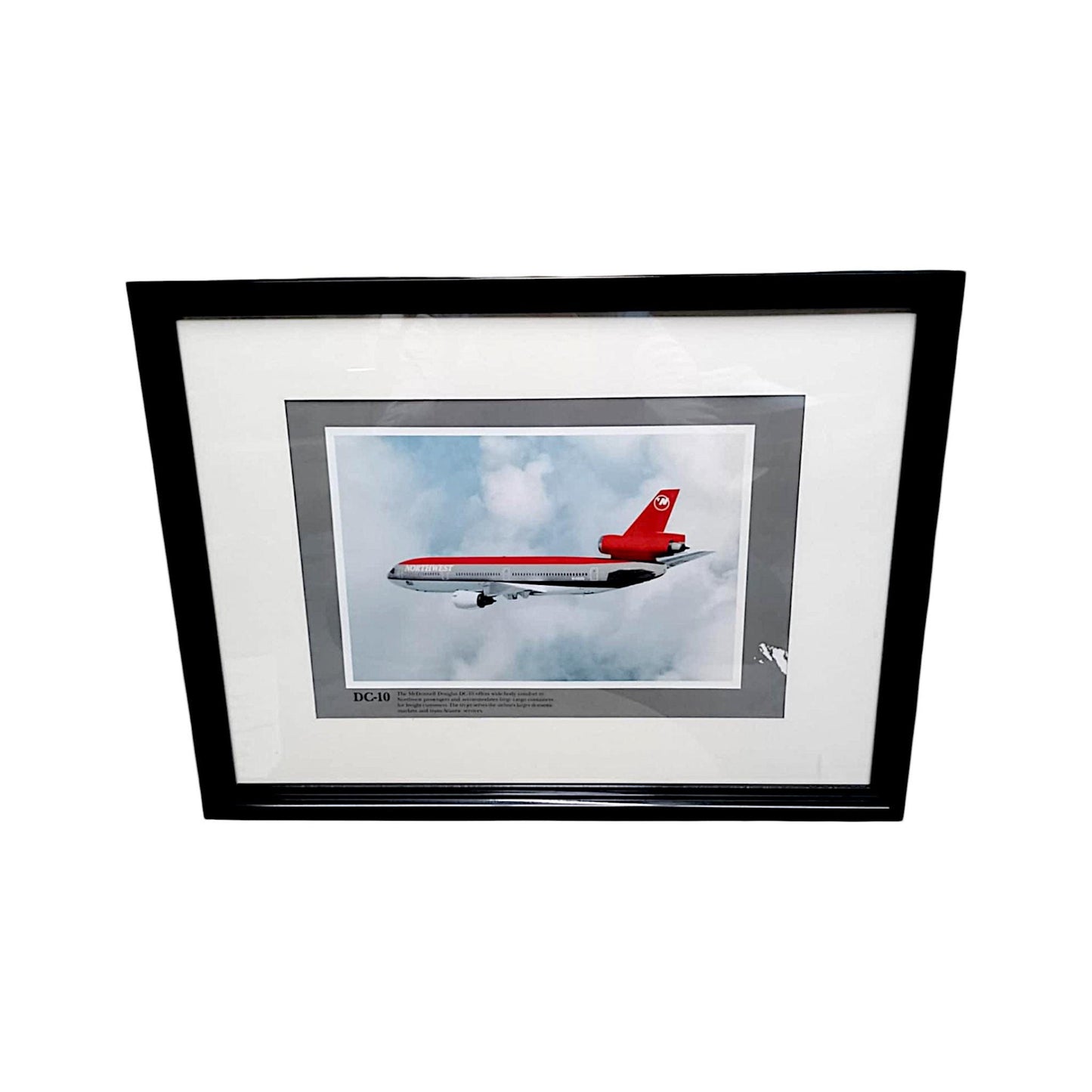 McDonnell Douglas DC-10 N149US Northwest Airlines Original Framed Vintage Poster