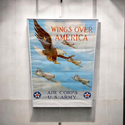 Poster Wings Over America | Air Corps U.S. Army | Imperial War Museum Official Reproduction by Robert Stockwell Ltd