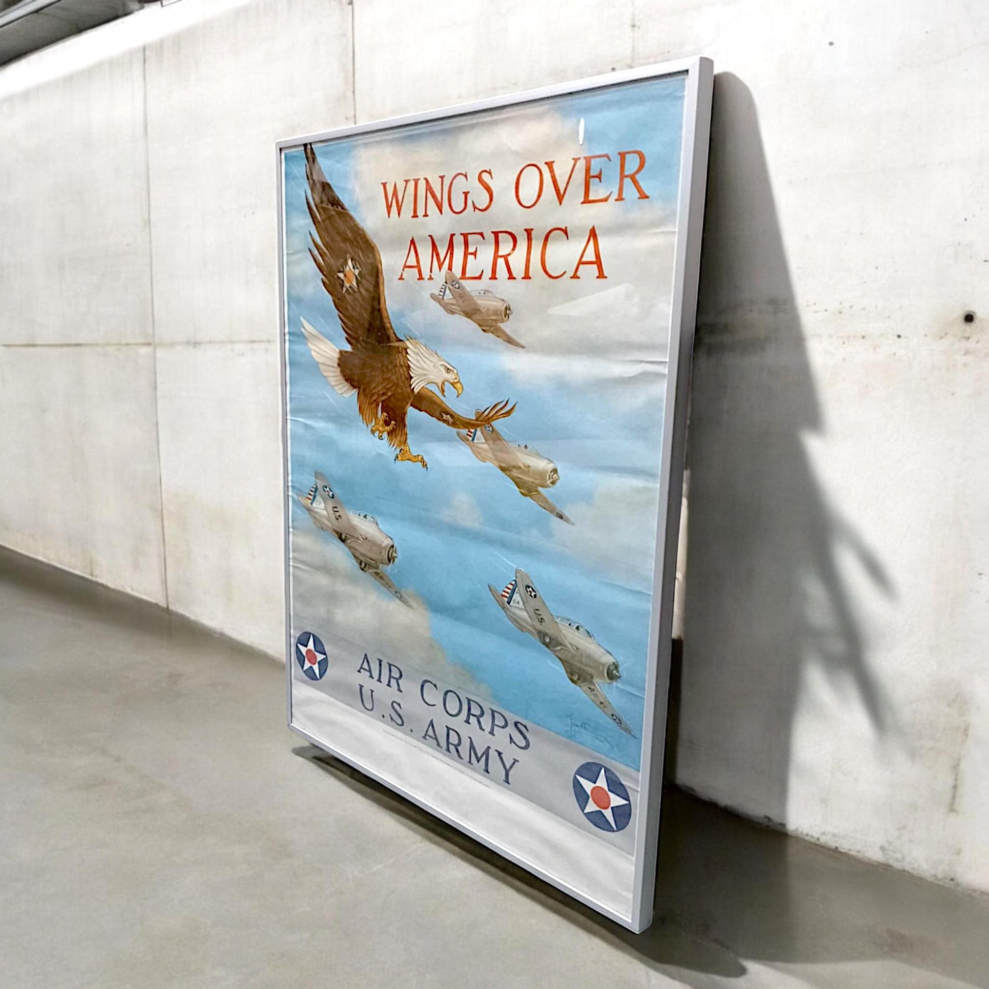 Poster Wings Over America | Air Corps U.S. Army | Imperial War Museum Official Reproduction by Robert Stockwell Ltd