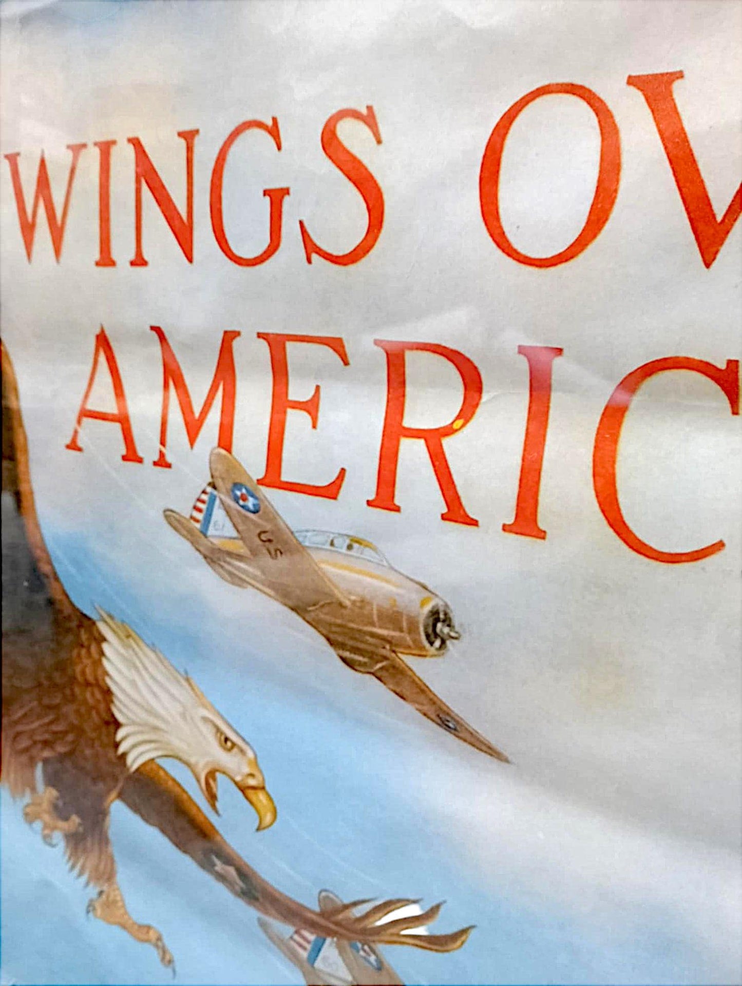 Poster Wings Over America | Air Corps U.S. Army | Imperial War Museum Official Reproduction by Robert Stockwell Ltd