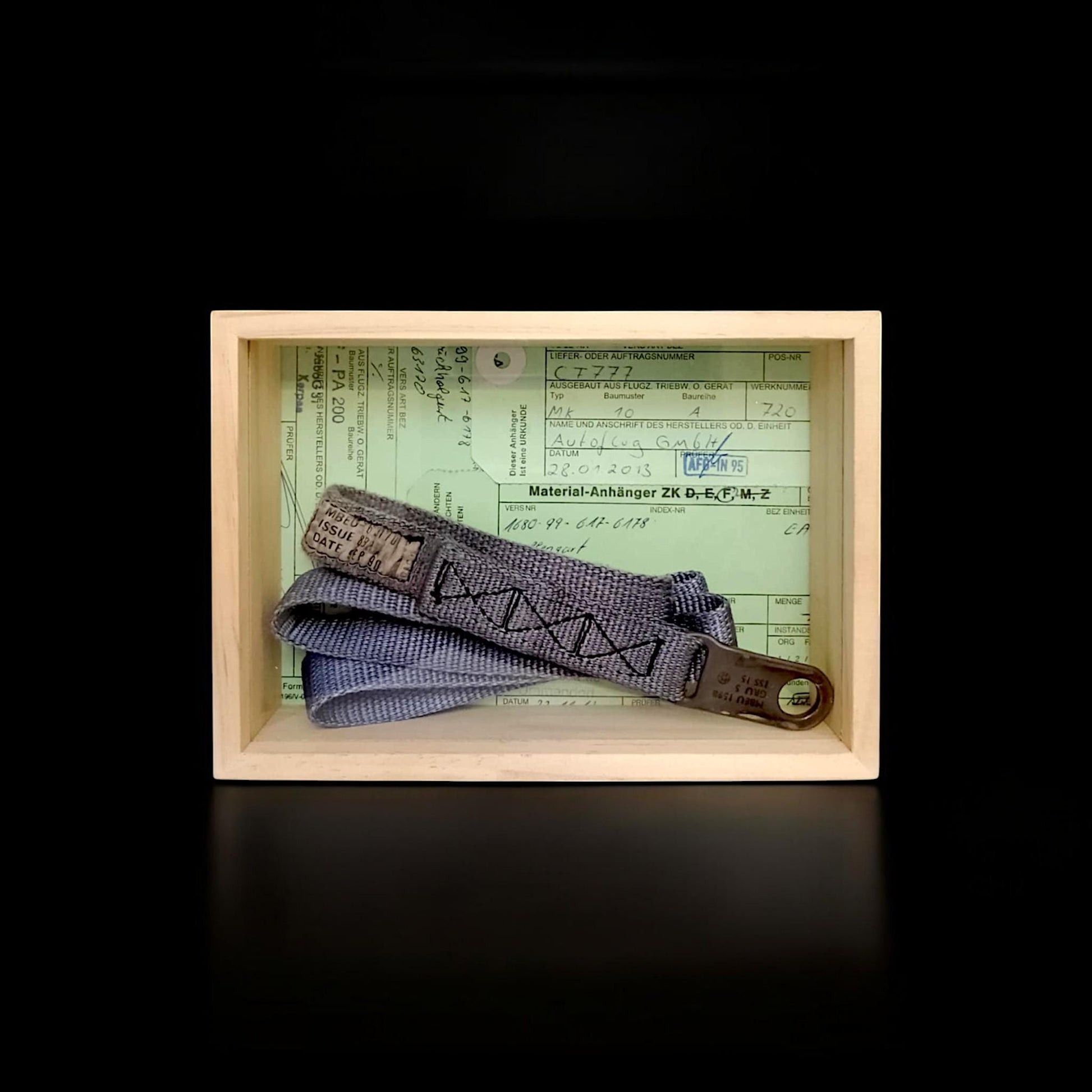 Martin Baker Original MK10A Ejection Seat Strap in Display Case