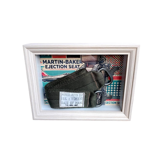 Martin Baker Mk.7 Combat Aircraft Ejection Seat Strap Belt Framed Aviation Display