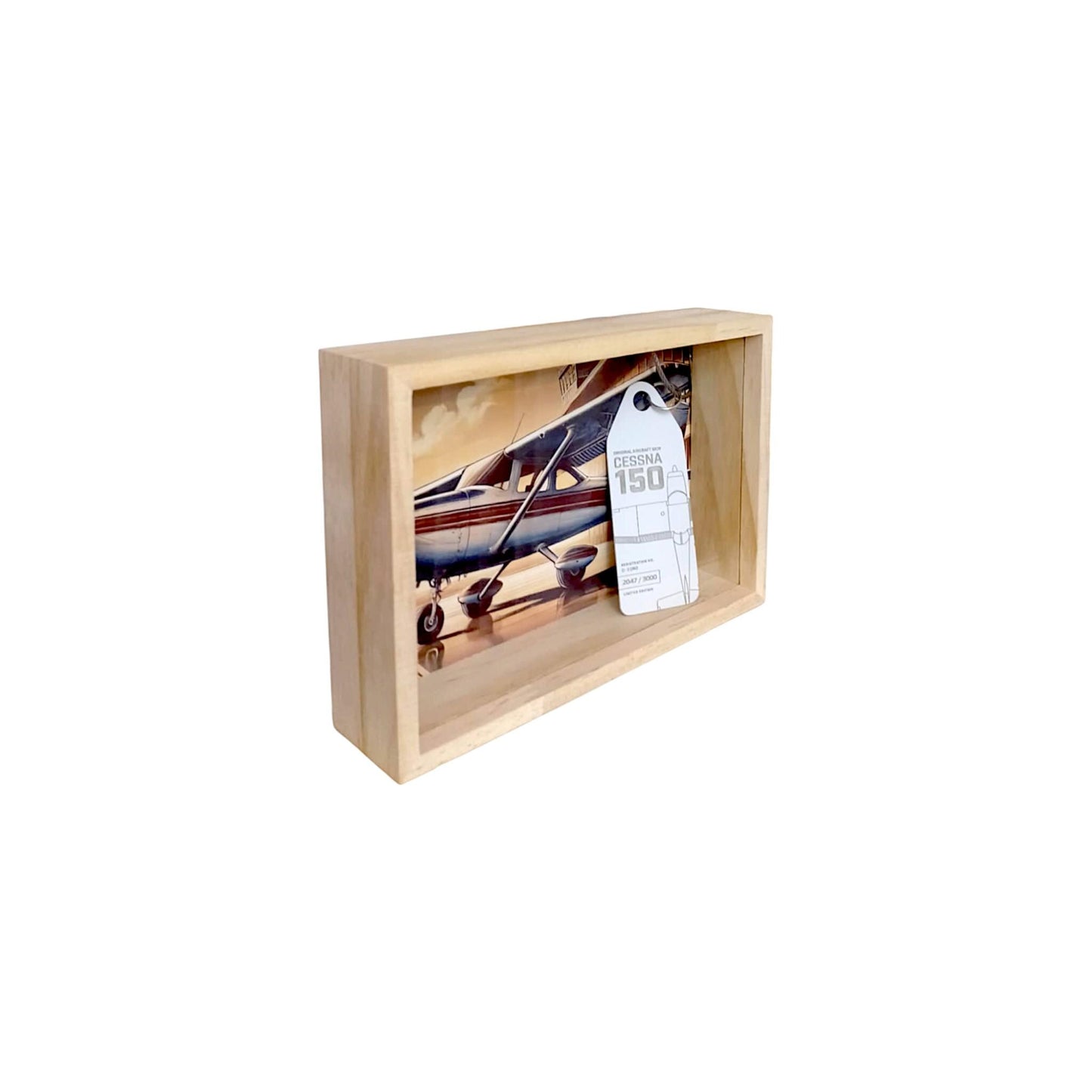 Framed Original Cessna 150 Fuselage Skin Aviation Display Art Collectible