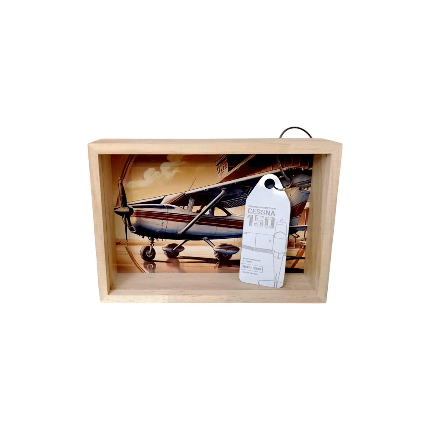 Framed Original Cessna 150 Fuselage Skin Aviation Display Art Collectible