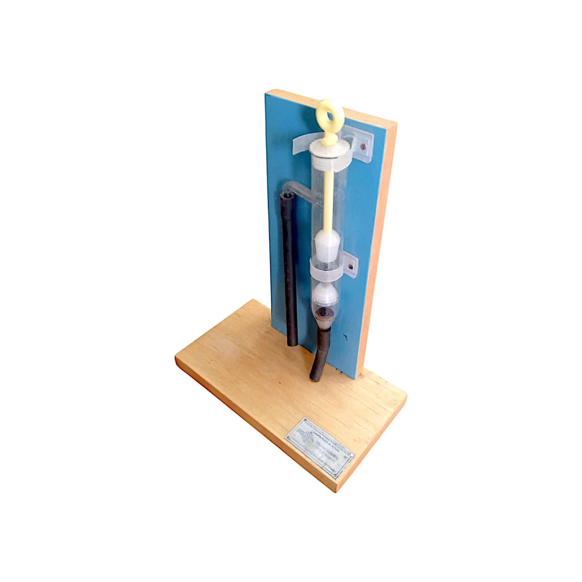 Vintage BIOFIZ Glass Suction Pump Model Polish Scientific Educational Display