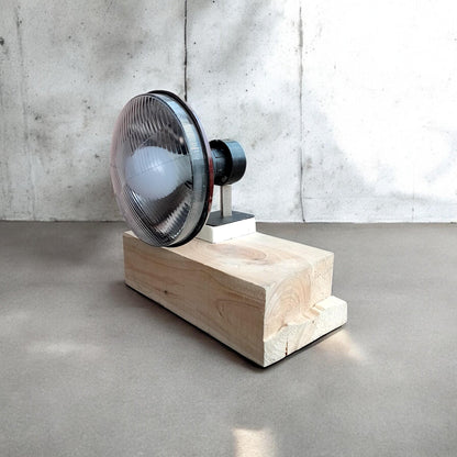 Vintage Aviation Lamp Upcycled ZELMOT Airfield Lens Military Airport