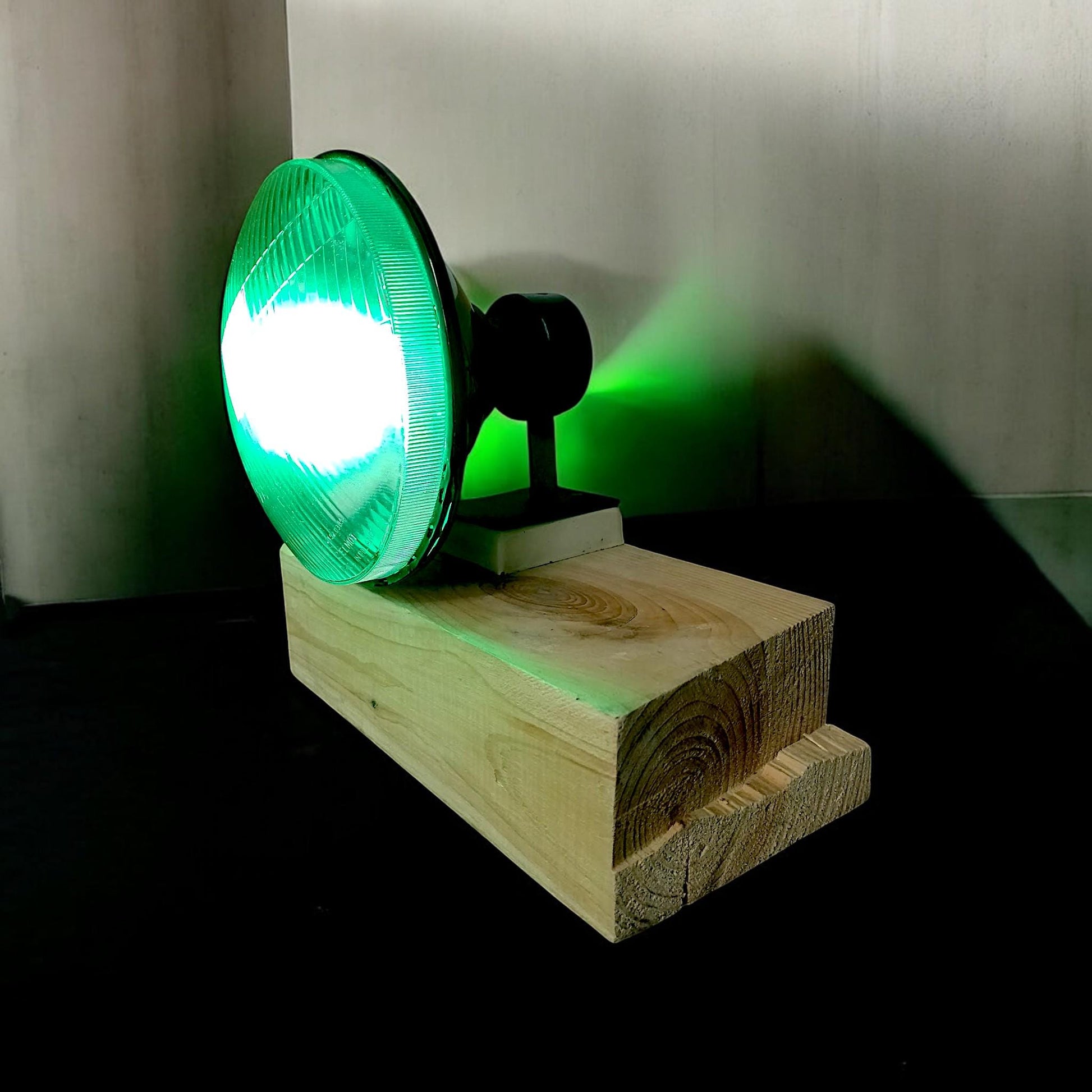 Vintage Aviation Lamp Upcycled ZELMOT Airfield Lens Military Airport