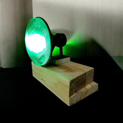 Vintage Aviation Lamp Upcycled ZELMOT Airfield Lens Military Airport