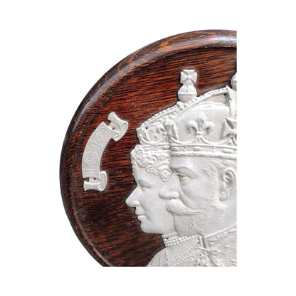Antique King George V Commemorative Plaque 1935 British Royal Memorabilia Coronation Era Wall Decor