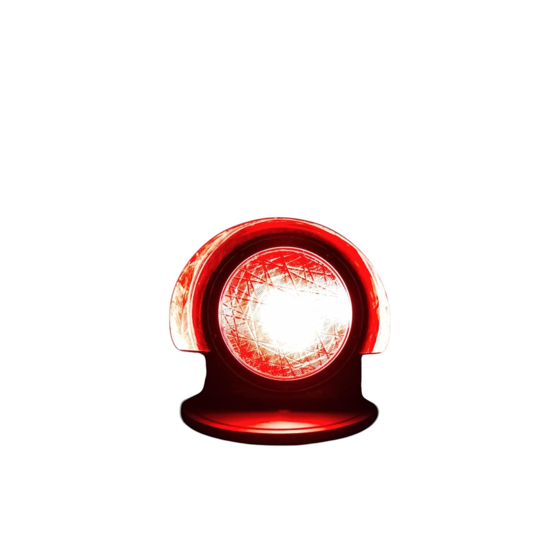Vintage Traffic Signal Lamp – Red Light – Upcycled Desk or Decorative Lamp