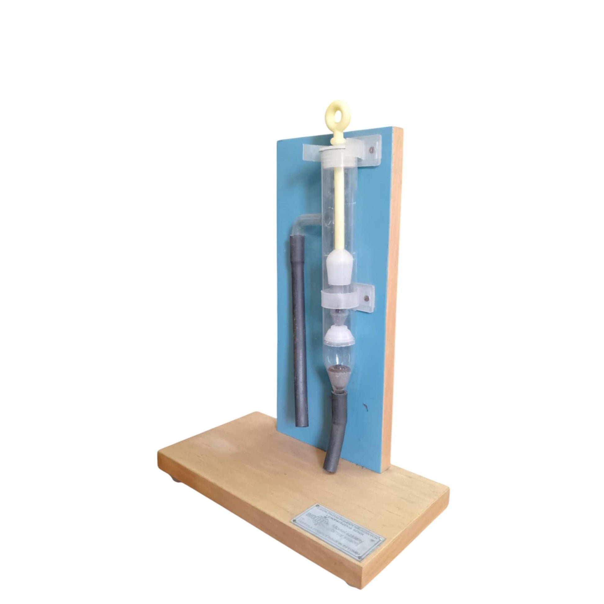 Vintage BIOFIZ Glass Suction Pump Model Polish Scientific Educational Display