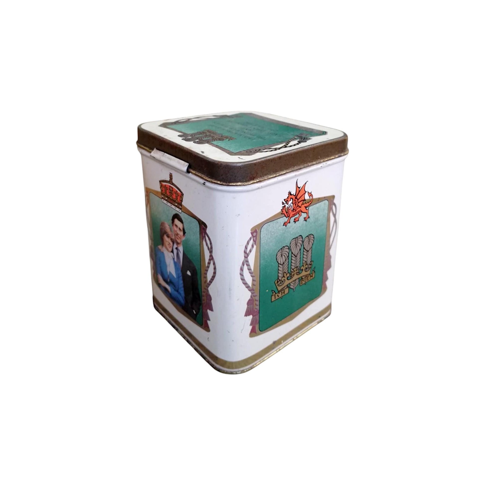 Vintage 1981 Ridgways Country House Tea Commemorative Tin – Royal Wedding of Prince Charles & Lady Diana Spencer