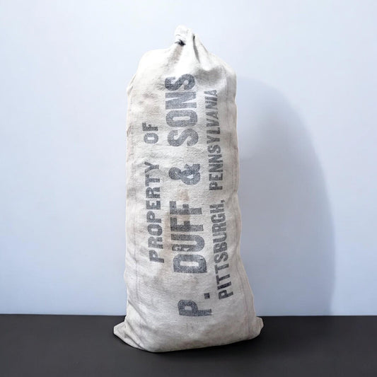 Vintage Grain Sack Bemis Seamless Extra Heavy P Duff Sons Pittsburgh Pennsylvania Farmhouse Decor Rustic Primitive Industrial Bag