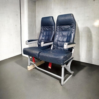 Vintage Bombardier Dash-8 Double Aircraft Seats – Aviation Furniture