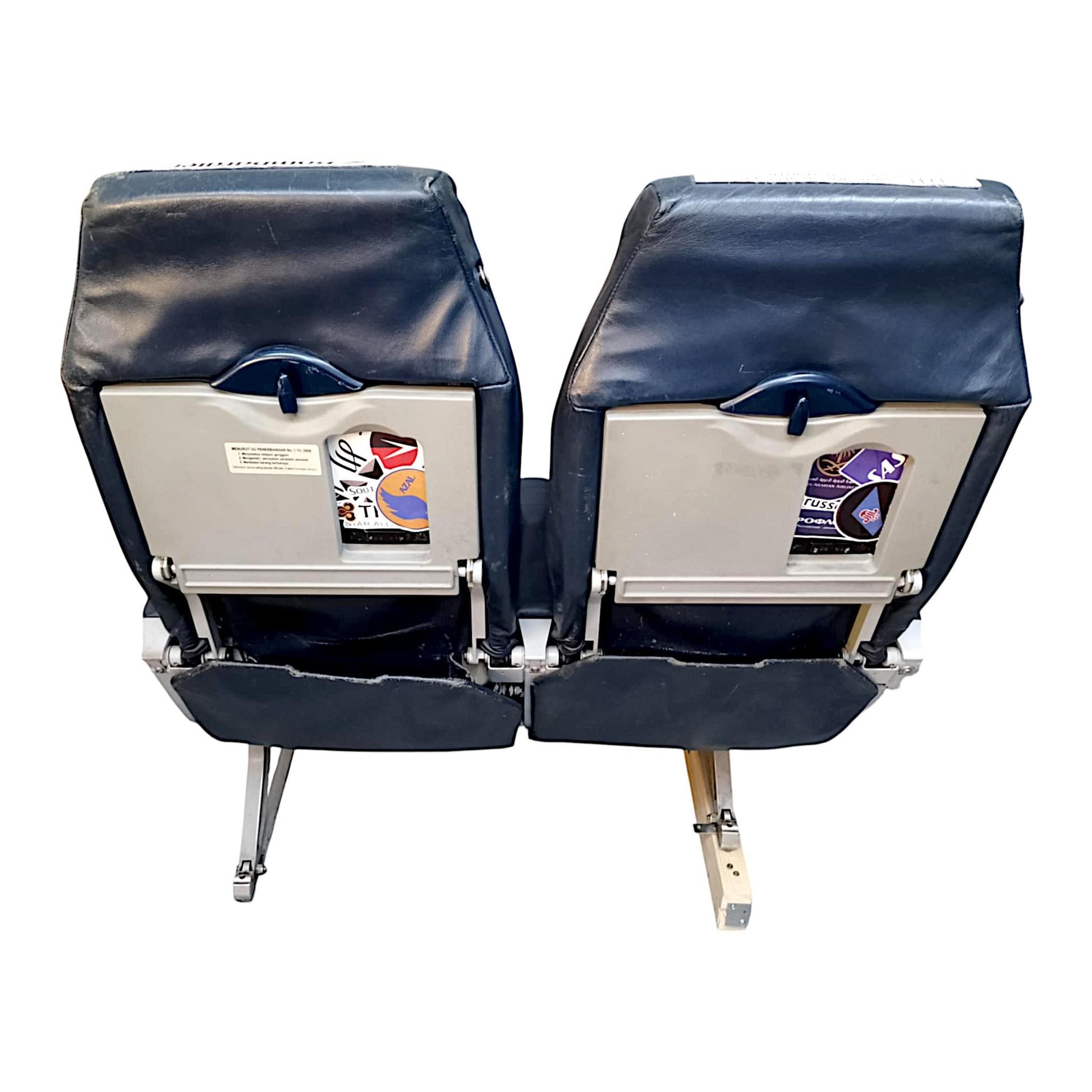 Vintage Bombardier Dash-8 Double Aircraft Seats – Aviation Furniture