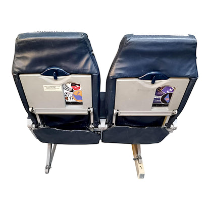 Vintage Bombardier Dash-8 Double Aircraft Seats – Aviation Furniture